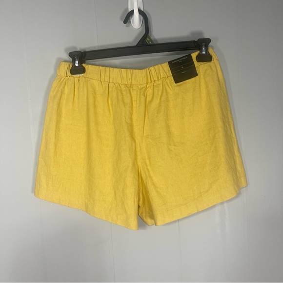 Banana Republic NWT Linen Blend Shorts M Pull On High Waist Coastal Minimalist - Picture 5 of 10